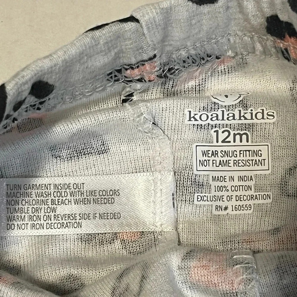 Koola Baby pajamas 4 piece set with short and long sleeve and pant elastic waist - Picture 15 of 16